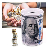 Tin Money Saving Piggy Bank 6"