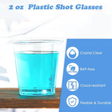 Clear Shot Glasses Plastic Disposable Cups