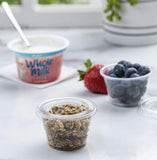 16 PCS Clear Shot Plastic Disposable Portion Cups With Lids In Bag 4 Oz - New