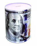 Tin Money Saving Piggy Bank 6"
