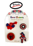 4 Pcs of Spiderman & Captain America