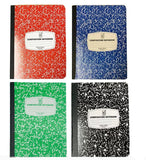 3 Composition/Notebook Book Wide Ruled Paper,100 Sheets, 9-3/4"x7-1/2"