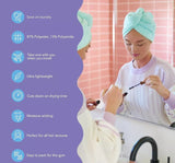 Turban Towels Twist Hair Quick