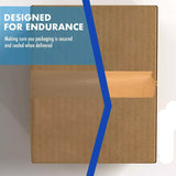 Heavy Duty Carton Sealing Brown Packing Tape Box Shipping 2" x 50 Yards (4 Pack)