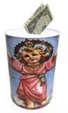 Tin Money Angel Printed Piggy Bank