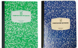 3 Composition/Notebook Book Wide Ruled Paper,100 Sheets, 9-3/4"x7-1/2"