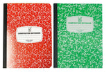 3 Composition/Notebook Book Wide Ruled Paper,100 Sheets, 9-3/4"x7-1/2"