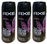 (3 Pack) Axe Body Spray Excite For Men Deodorant, 150ml/5.07oz