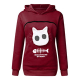 Pet sweater cat carrier outfit maroon