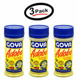 3 Goya Adobo All Purpose Seasoning Sin Pimienta-Without Pepper 8 oz