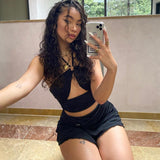 Irregular Slim Halter Halter Sling Wrap Chest