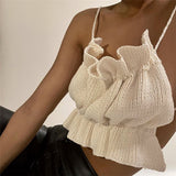 Sleeveless Small Sling Wrap Top With Open Back And Navel