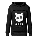 Pet sweater cat carrier outfit black