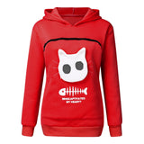 Pet sweater cat carrier outfit red