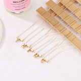 1pcs Gold Letter Pendant Necklace Party Favors And Gifts