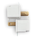 2 Prong to 3 Prong Grounded Outlet Converter Adapter W/ Polarized Plug - (4 PCS)