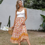 Women Summer Sling Fold Button Blouse