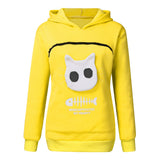 Pet sweater cat carrier outfit Yellow