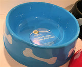 Round Plastic Pet Bowls - 9 3/4 inch - 3 color set Assorted Colors