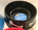 Round Plastic Pet Bowls - 9 3/4 inch - 3 color set Assorted Colors
