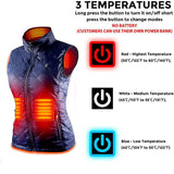 Women Heating Vest Winter Cotton Jacket USB Infrared Electric Heating suit