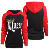 Printed Hooded Couple Sweatshirt