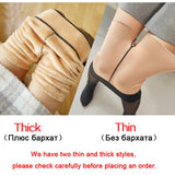 NORMOV Winter Warm Pantyhose Women Super Elastic Black Slim Pantyhose