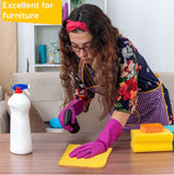 (2 Pack) 6 PCS 100% Pure Cotton Yellow Multi-Purpose Dusters Cleaning Cloths-New