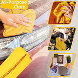 (2 Pack) 6 PCS 100% Pure Cotton Yellow Multi-Purpose Dusters Cleaning Cloths-New