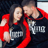 Printed Hooded Couple Sweatshirt