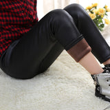 Spring Autumn Kids Leggings Skinny Faux PU Leather Pencil Pants