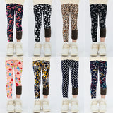 4-13Y Girls Pants Winter Trousers Warm Leggings Thicken Velvet Star Print Kids Pants