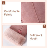 Women's Gloves Autumn Winter Cute Furry Warm Mitts Full Finger Mittens Sport Gloves