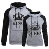 Printed Hooded Couple Sweatshirt
