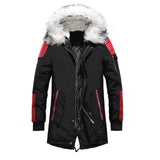 Warm Men's Fashion Fleece Jackets Winter Coats Fur Collar Parkas