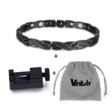 Vinterly Health Energy Bracelet Stainless Steel Magnetic Cross For Men