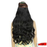 Rocks Curly Synthetic Hair Clip Extensions For Black Women Wavy  Wig