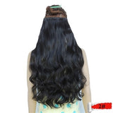 Rocks Curly Synthetic Hair Clip Extensions For Black Women Wavy  Wig