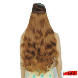 Rocks Curly Synthetic Hair Clip Extensions For Black Women Wavy  Wig