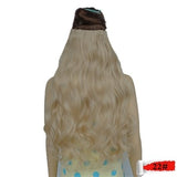 Rocks Curly Synthetic Hair Clip Extensions For Black Women Wavy  Wig