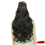 Rocks Curly Synthetic Hair Clip Extensions For Black Women Wavy  Wig