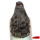 Rocks Curly Synthetic Hair Clip Extensions For Black Women Wavy  Wig