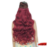 Rocks Curly Synthetic Hair Clip Extensions For Black Women Wavy  Wig