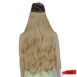 Rocks Curly Synthetic Hair Clip Extensions For Black Women Wavy  Wig