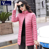 Vangull New Autumn Winter Women Warm Jacket Casual Pocket Coat
