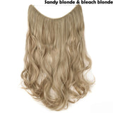 SNOILITE 20 inches long Synthetic Extensions Secret Invisible Hairpieces