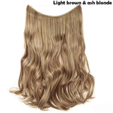 SNOILITE 20 inches long Synthetic Extensions Secret Invisible Hairpieces