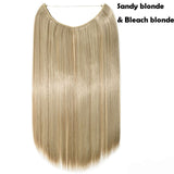 SNOILITE 20 inches long Synthetic Extensions Secret Invisible Hairpieces
