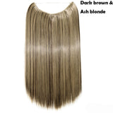 SNOILITE 20 inches long Synthetic Extensions Secret Invisible Hairpieces