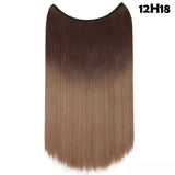 SNOILITE 20 inches long Synthetic Extensions Secret Invisible Hairpieces